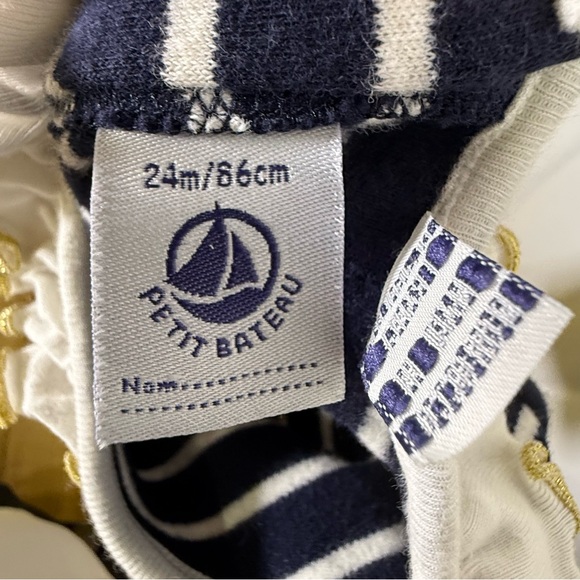Baby Girls Petit Bateau Dress Carter’s Holiday Sleeper 24M Baby Outfit Bundle - Picture 5 of 14